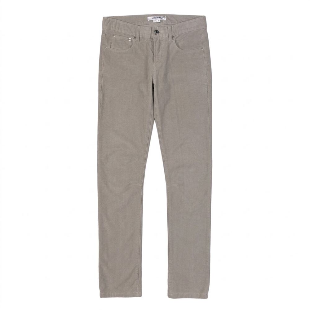 Helmut Lang Slim Moleskin Contour Knee Tan Pants | Size 24